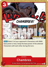 Chambres - The Azure Sea's Seven Release Event Cards (OP14 RE) #OP14-017 - Common One Piece Trading Card