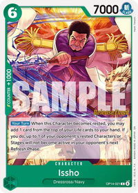 Issho - OP14-021 - The Azure Sea's Seven Release Event Cards (OP14 RE) #OP14-021 - Common One Piece Trading Card