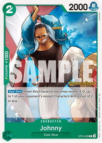 Johnny - The Azure Sea's Seven Release Event Cards (OP14 RE) #OP14-028 - Common One Piece Trading Card