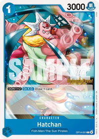 Hatchan - The Azure Sea's Seven Release Event Cards (OP14 RE) #OP14-051 - Common One Piece Trading Card