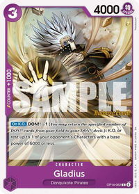 Gladius - The Azure Sea's Seven Release Event Cards (OP14 RE) #OP14-062 - Common One Piece Trading Card