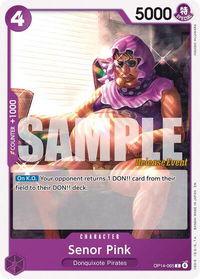 Senor Pink - The Azure Sea's Seven Release Event Cards (OP14 RE) #OP14-065 - Common One Piece Trading Card