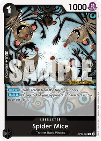 Spider Mice - The Azure Sea's Seven Release Event Cards (OP14 RE) #OP14-081 - Common One Piece Trading Card