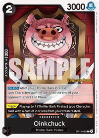 Oinkchuck - The Azure Sea's Seven Release Event Cards (OP14 RE) #OP14-082 - Common One Piece Trading Card