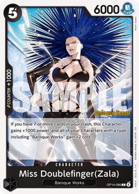 Miss Doublefinger(Zala) - The Azure Sea's Seven Release Event Cards (OP14 RE) #OP14-086 - Common One Piece Trading Card