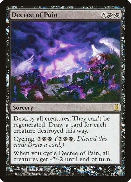 Decree of Pain - Commander's Arsenal Magic: The Gathering trading card
