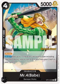 Mr.4(Babe) - The Azure Sea's Seven Release Event Cards (OP14 RE) #OP14-093 - Common One Piece Trading Card