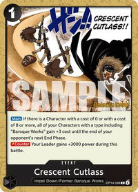 Crescent Cutlass - The Azure Sea's Seven Release Event Cards (OP14 RE) #OP14-098 - Common One Piece Trading Card