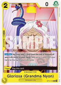 Gloriosa (Grandma Nyon) - The Azure Sea's Seven Release Event Cards (OP14 RE) #OP14-103 - Common One Piece Trading Card