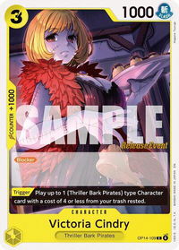 Victoria Cindry - The Azure Sea's Seven Release Event Cards (OP14 RE) #OP14-109 - Common One Piece Trading Card