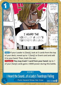 I Heard the Sound...of a Lady's Teardrops Falling - The Azure Sea's Seven Release Event Cards (OP14 RE) #EB04-029 - Uncommon One Piece Trading Card