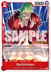 Bartolomeo - The Azure Sea's Seven Release Event Cards (OP14 RE) #OP14-011 - Uncommon One Piece Trading Card