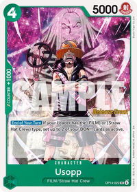 Usopp - The Azure Sea's Seven Release Event Cards (OP14 RE) #OP14-022 - Uncommon One Piece Trading Card