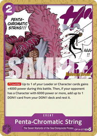 Penta-Chromatic String - The Azure Sea's Seven Release Event Cards (OP14 RE) #OP14-077 - Uncommon One Piece Trading Card