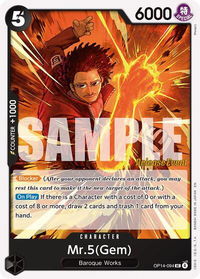Mr.5(Gem) - The Azure Sea's Seven Release Event Cards (OP14 RE) #OP14-094 - Uncommon One Piece Trading Card
