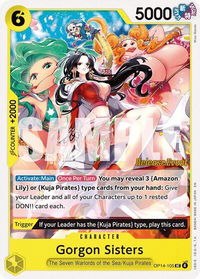 Gorgon Sisters - The Azure Sea's Seven Release Event Cards (OP14 RE) #OP14-105 - Uncommon One Piece Trading Card