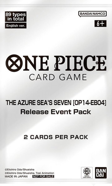 The Azure Sea's Seven - Release Event Pack - The Azure Sea's Seven Release Event Cards One Piece trading card
