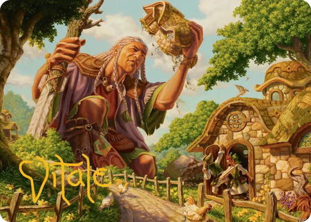 Curious Colossus Art Card (Gold-Stamped Signature) - Art Series: Lorwyn Eclipsed Magic: The Gathering trading card