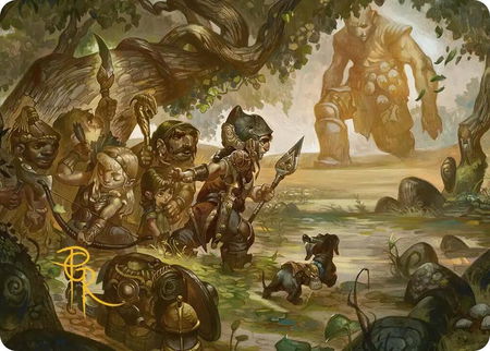 Protective Response Art Card (Gold-Stamped Signature) - Art Series: Lorwyn Eclipsed Magic: The Gathering trading card