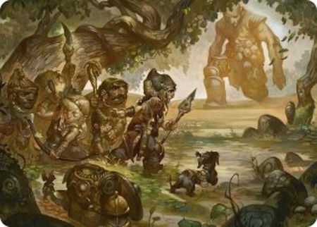 Protective Response Art Card - Art Series: Lorwyn Eclipsed Magic: The Gathering trading card