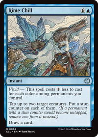 Rime Chill - Lorwyn Eclipsed (ECL) #64 - Uncommon Magic: The Gathering Trading Card