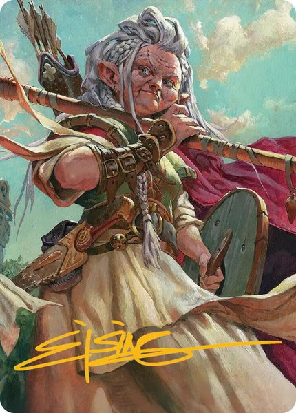 Brigid, Clachan's Heart Art Card (Gold-Stamped Signature) trading card from Art Series: Lorwyn Eclipsed Brigid, Clachan's Heart Art Card (Gold-Stamped Signature) - Art Series: Lorwyn Eclipsed Magic: The Gathering trading card