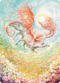 Eirdu, Carrier of Dawn Art Card (Gold-Stamped Signature) - Art Series: Lorwyn Eclipsed (ASECL) #30 - Special Magic: The Gathering Trading Card