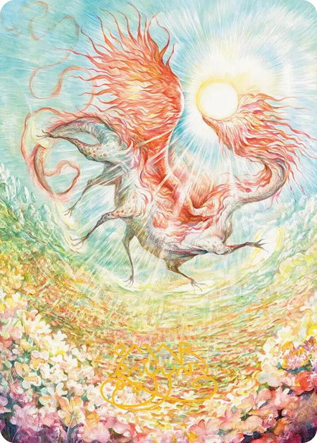 Eirdu, Carrier of Dawn Art Card (Gold-Stamped Signature) - Art Series: Lorwyn Eclipsed Magic: The Gathering trading card