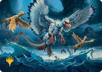 Sunderflock Art Card (Gold-Stamped Planeswalker Symbol) - Art Series: Lorwyn Eclipsed (ASECL) #11 - Special Magic: The Gathering Trading Card