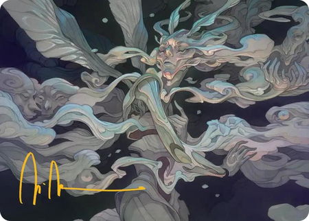 Temporal Cleansing Art Card (Gold-Stamped Signature) - Art Series: Lorwyn Eclipsed Magic: The Gathering trading card