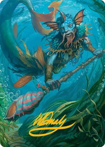 Sygg, Wanderwine Wisdom Art Card (Gold-Stamped Signature) - Art Series: Lorwyn Eclipsed (ASECL) #32 - Special Magic: The Gathering Trading Card