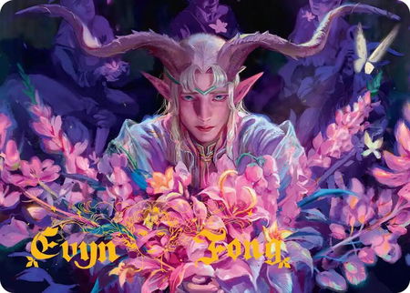 Dawnhand Eulogist Art Card (Gold-Stamped Signature) - Art Series: Lorwyn Eclipsed Magic: The Gathering trading card