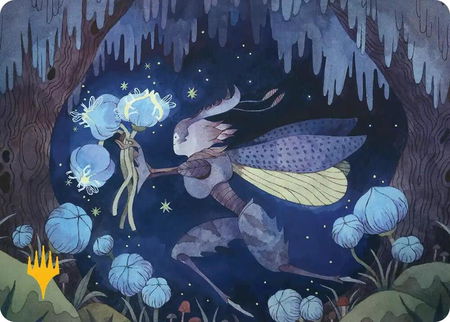 Bitterbloom Bearer Art Card (Gold-Stamped Planeswalker Symbol) - Art Series: Lorwyn Eclipsed Magic: The Gathering trading card