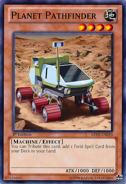 Planet Pathfinder trading card from Abyss Rising Planet Pathfinder - Abyss Rising YuGiOh trading card