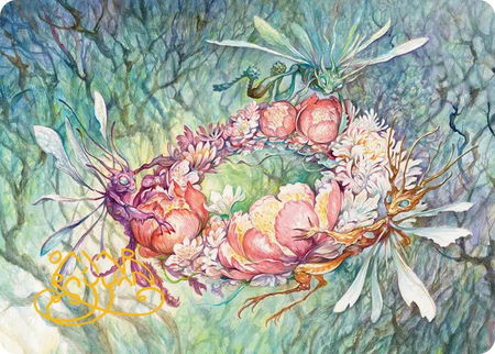 Grave Venerations Art Card (Gold-Stamped Signature) - Art Series: Lorwyn Eclipsed Magic: The Gathering trading card