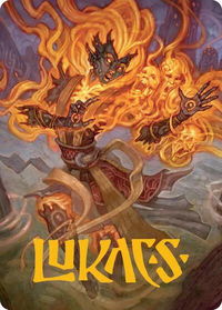 Ashling, Rekindled Art Card (33/54) (Gold-Stamped Signature) - Art Series: Lorwyn Eclipsed (ASECL) #33 - Special Magic: The Gathering Trading Card