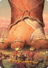 Meek Attack Art Card (Gold-Stamped Signature) - Art Series: Lorwyn Eclipsed (ASECL) #39 - Special Magic: The Gathering Trading Card