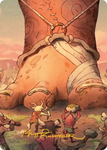 Meek Attack Art Card (Gold-Stamped Signature) - Art Series: Lorwyn Eclipsed Magic: The Gathering trading card