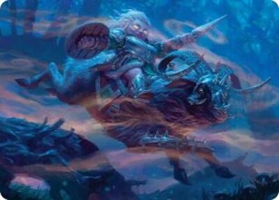 Bristlebane Outrider Art Card - Art Series: Lorwyn Eclipsed (ASECL) #18 - Special Magic: The Gathering Trading Card