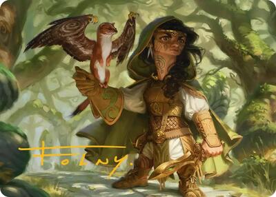 Crossroads Watcher Art Card (Gold-Stamped Signature) - Art Series: Lorwyn Eclipsed (ASECL) #20 - Special Magic: The Gathering Trading Card