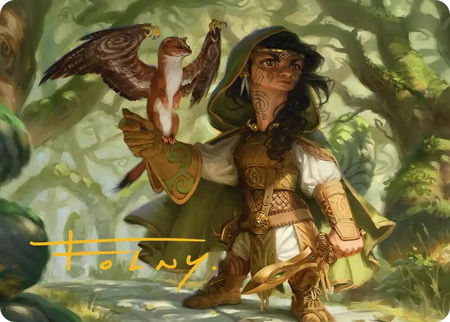 Crossroads Watcher Art Card (Gold-Stamped Signature) - Art Series: Lorwyn Eclipsed Magic: The Gathering trading card