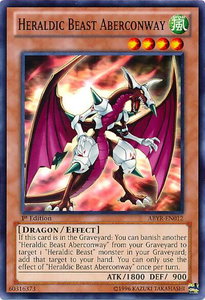 Heraldic Beast Aberconway - Abyss Rising (ABYR) #ABYR-EN012 - Common / Short Print YuGiOh Trading Card