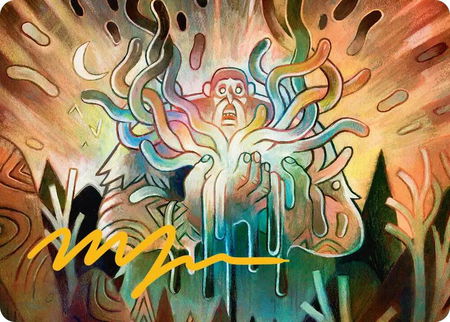 Aurora Awakener Art Card (40/54) (Gold-Stamped Signature) - Art Series: Lorwyn Eclipsed Magic: The Gathering trading card