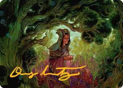 Bloom Tender Art Card (Gold-Stamped Signature) - Art Series: Lorwyn Eclipsed (ASECL) #41 - Special Magic: The Gathering Trading Card
