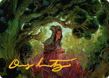 Bloom Tender Art Card (Gold-Stamped Signature) - Art Series: Lorwyn Eclipsed Magic: The Gathering trading card