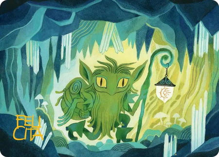 Mutable Explorer Art Card (43/54) (Gold-Stamped Signature) - Art Series: Lorwyn Eclipsed Magic: The Gathering trading card