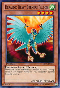 Heraldic Beast Berners Falcon - Abyss Rising (ABYR) #ABYR-EN013 - Common / Short Print YuGiOh Trading Card