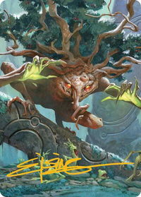 Ferrafor, Young Yew Art Card (Gold-Stamped Signature) - Art Series: Lorwyn Eclipsed (ASECL) #47 - Special Magic: The Gathering Trading Card