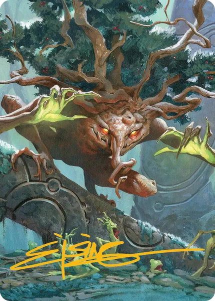 Ferrafor, Young Yew Art Card (Gold-Stamped Signature) trading card from Art Series: Lorwyn Eclipsed Ferrafor, Young Yew Art Card (Gold-Stamped Signature) - Art Series: Lorwyn Eclipsed Magic: The Gathering trading card