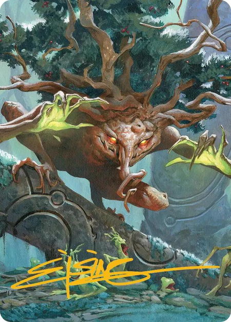 Ferrafor, Young Yew Art Card (Gold-Stamped Signature) - Art Series: Lorwyn Eclipsed Magic: The Gathering trading card